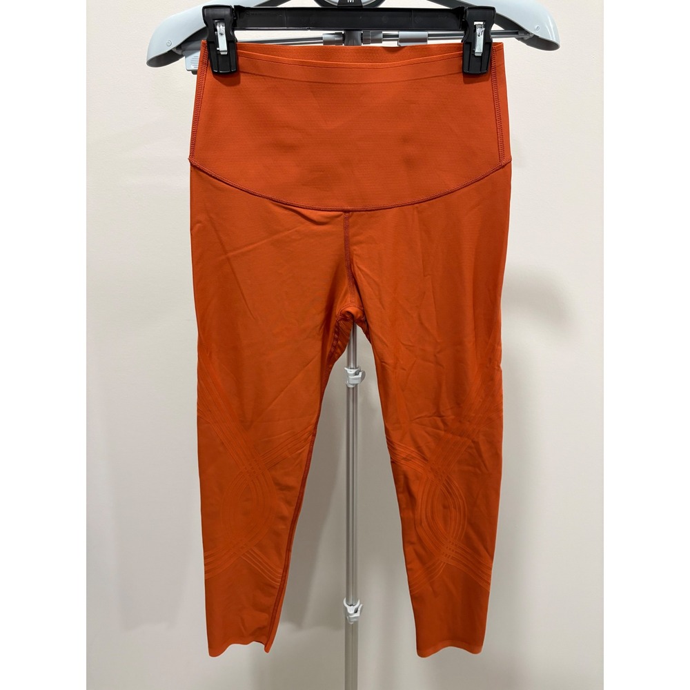 Fanka Body Sculpt Resistance Leggings Reversible Wear Orange 22" Size Med/Large